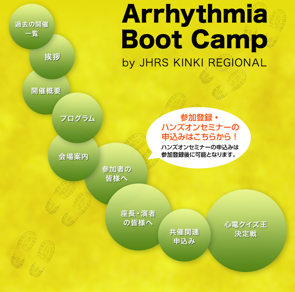 Arrhythmia BootCampメニュー